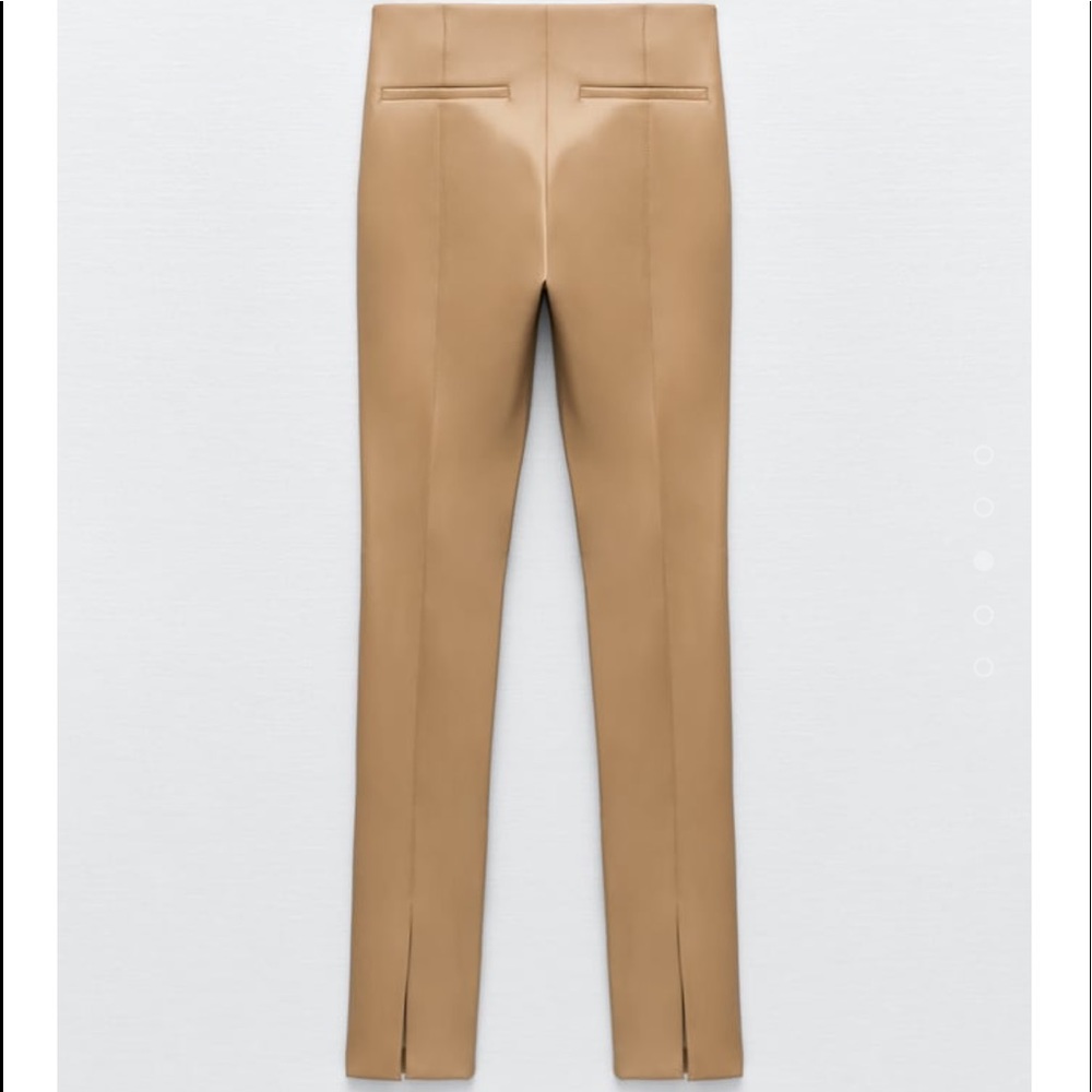 Vegan leather split leg pants NWT